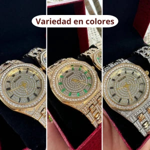 Set Rolex Pareja Diamantado