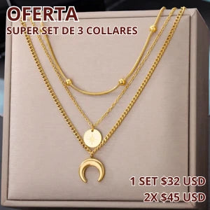 Collares Eternos set x 3