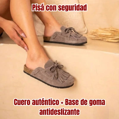 Zuecos Urbanos de Cuero Vacuno
