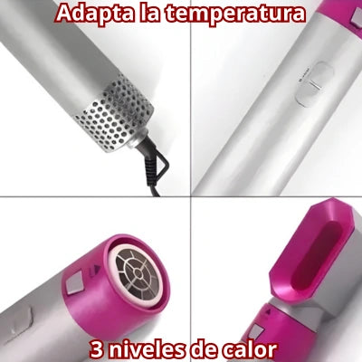 StyleFlex Pro 5 en 1 — El Cepillo que lo Hace Todo