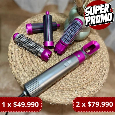 StyleFlex Pro 5 en 1 — El Cepillo que lo Hace Todo