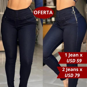Jean Petrolizado Tipo Chicle Control Addomen