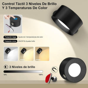 Lampará de pared Touch Recargable