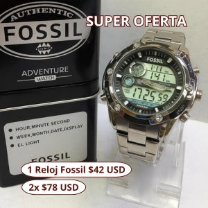 Fossil Adventure Dual-Time Chrono